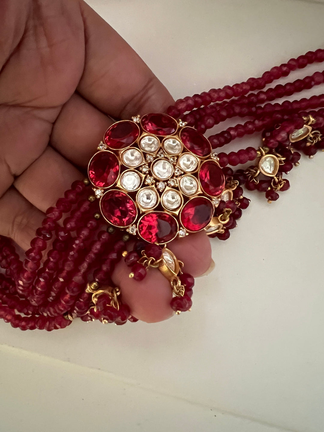 Royal Kundan Choker with Earrings Set | Elegant Wedding Jewelry by SHIVKA