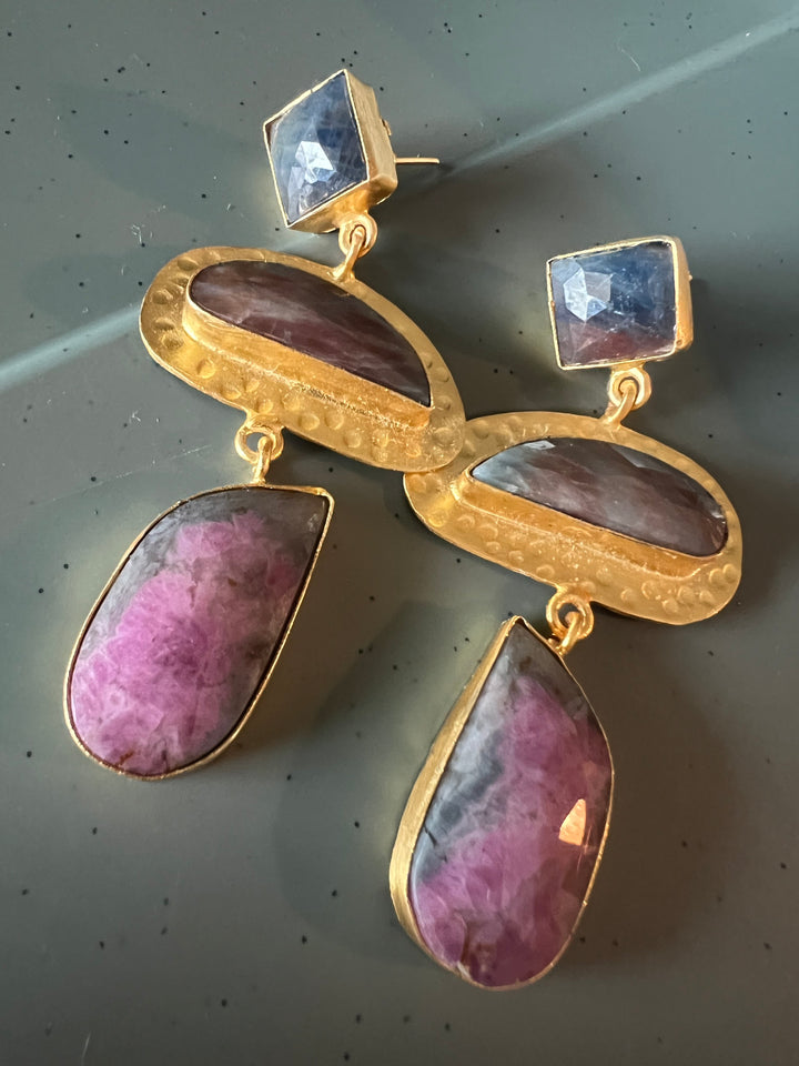 Multi Sapphire Earrings - Premium Quality, Exquisite Craftsmanship