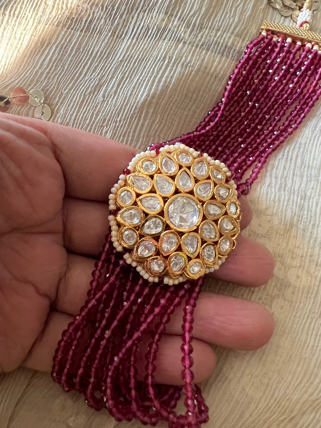 Royal Kundan Choker with Jhumki Set | Elegant Wedding Jewelry by SHIVKA