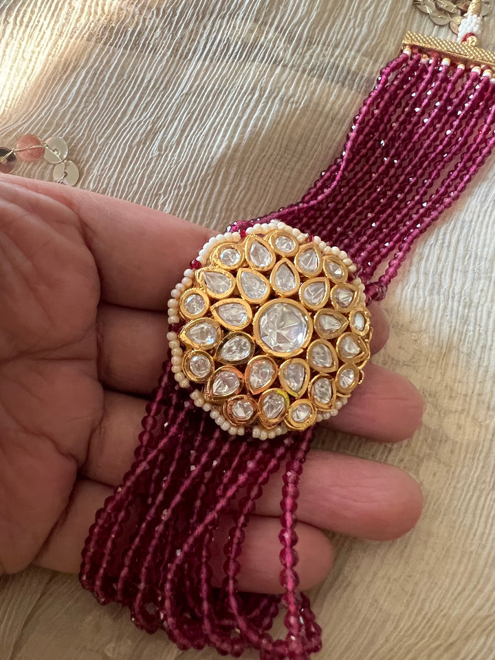 Royal Kundan Choker with Jhumki Set | Elegant Wedding Jewelry by SHIVKA