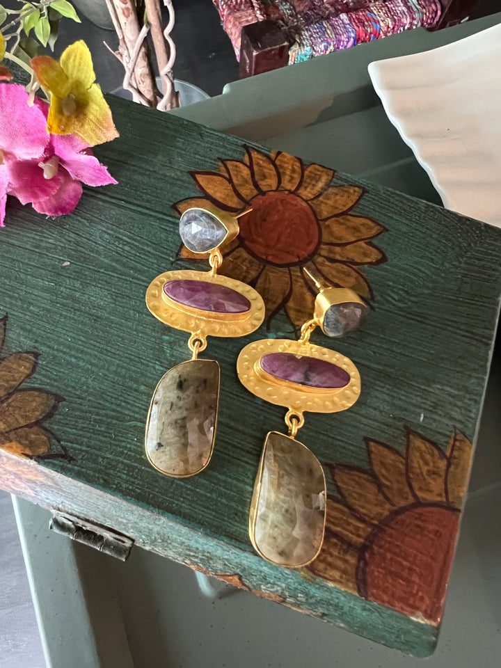 Multi Sapphire Earrings - Premium Quality, Exquisite Craftsmanship