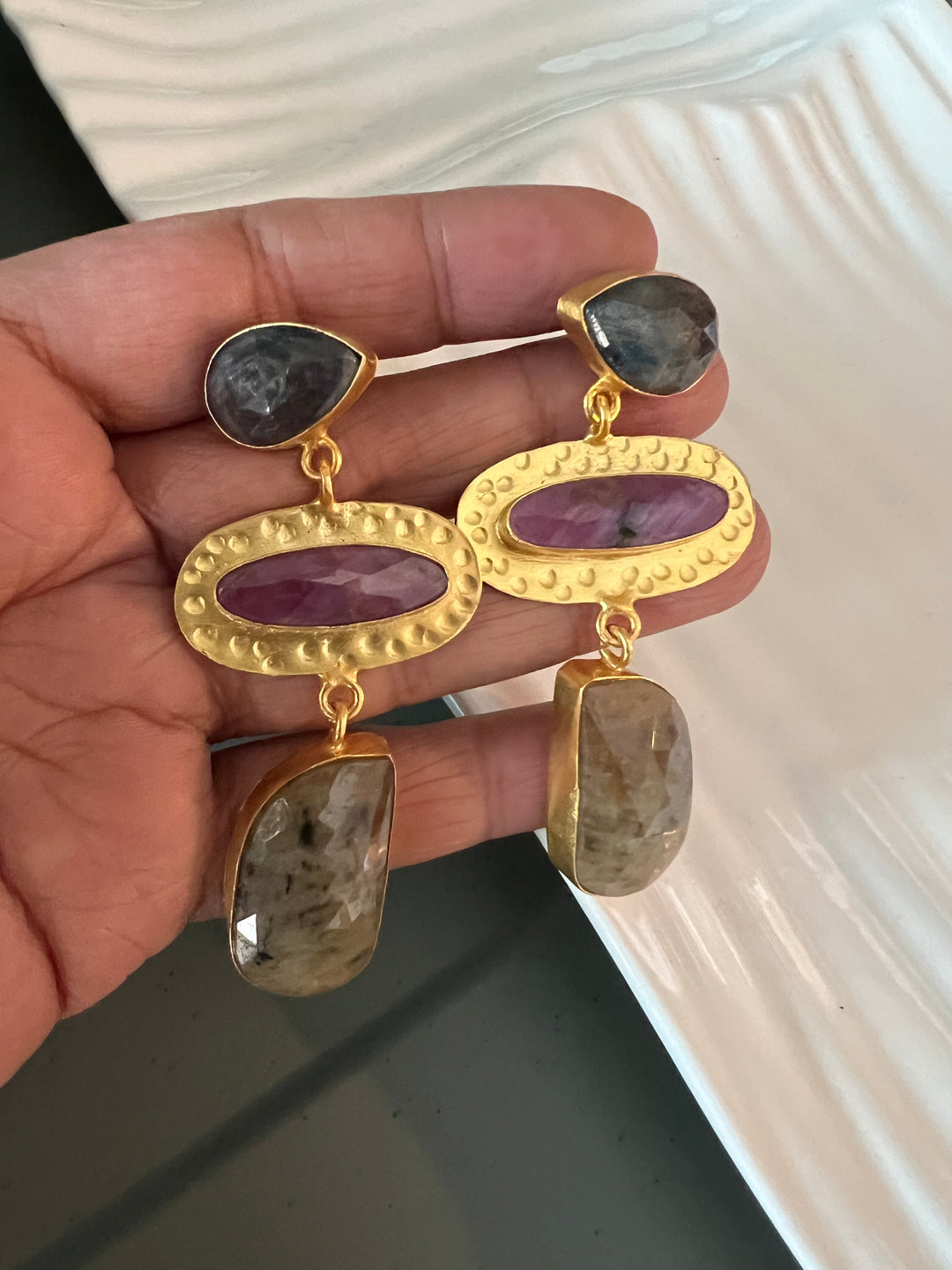 Multi Sapphire Earrings - Premium Quality, Exquisite Craftsmanship