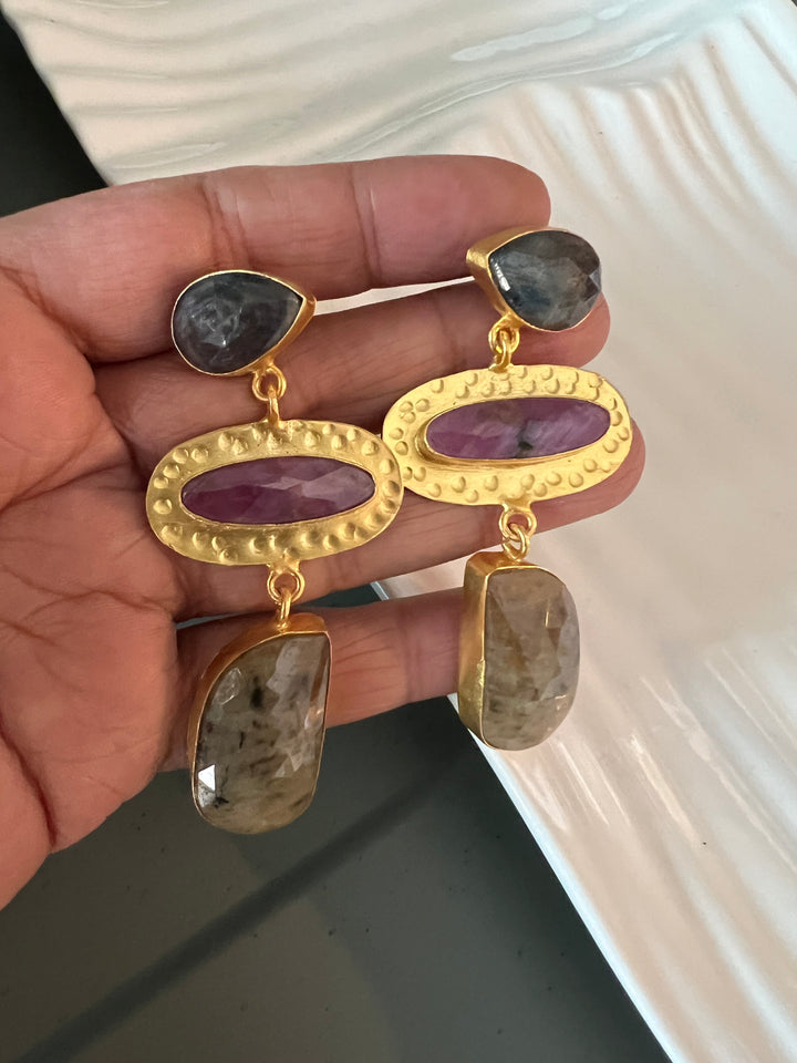 Multi Sapphire Earrings - Premium Quality, Exquisite Craftsmanship