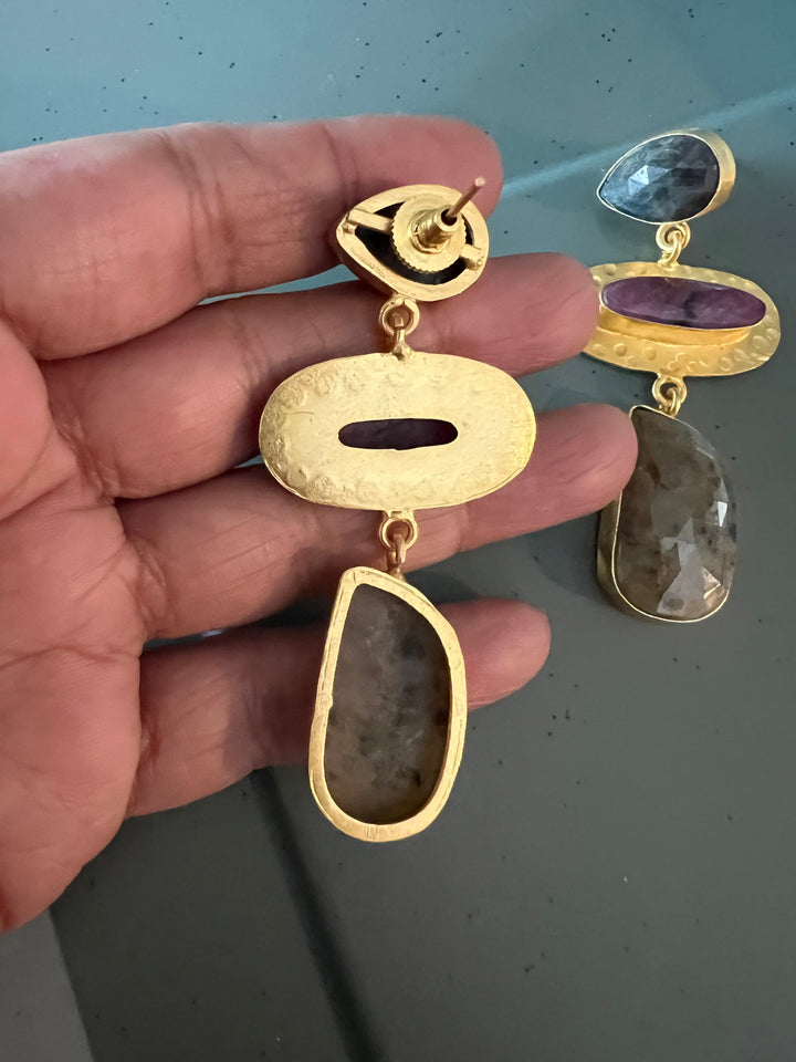 Multi Sapphire Earrings - Premium Quality, Exquisite Craftsmanship