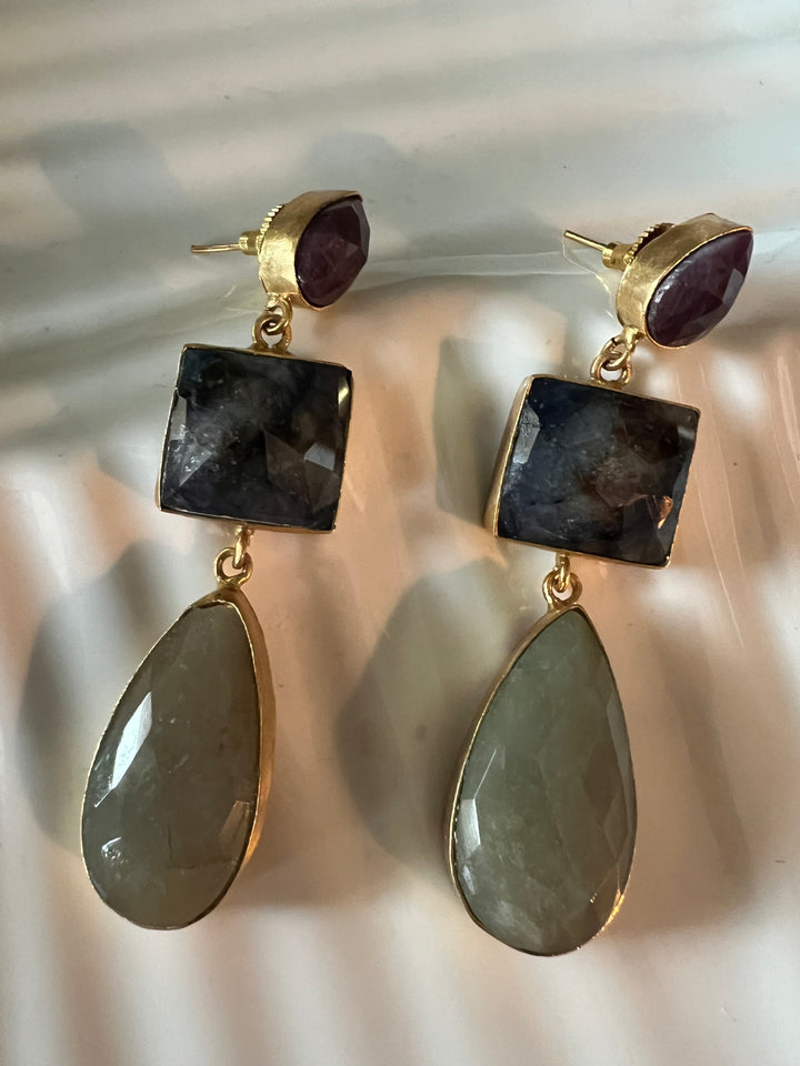 Multi Sapphire Earrings - Premium Quality, Exquisite Craftsmanship