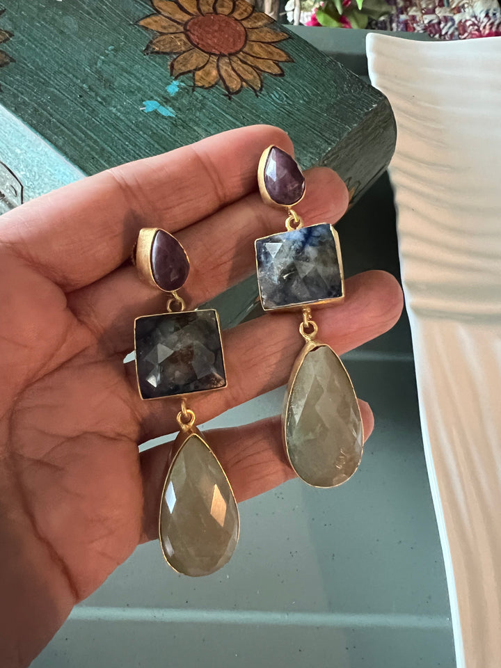 Multi Sapphire Earrings - Premium Quality, Exquisite Craftsmanship