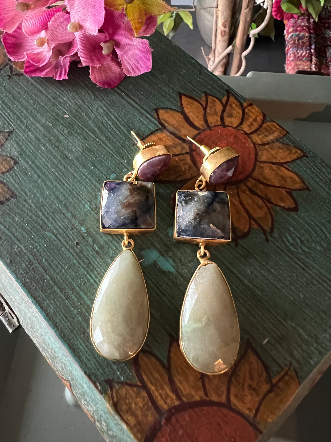 Multi Sapphire Earrings - Premium Quality, Exquisite Craftsmanship