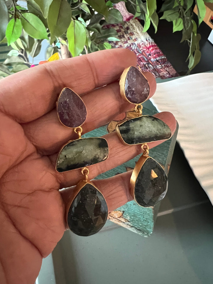 Multi Sapphire Earrings - Premium Quality, Exquisite Craftsmanship