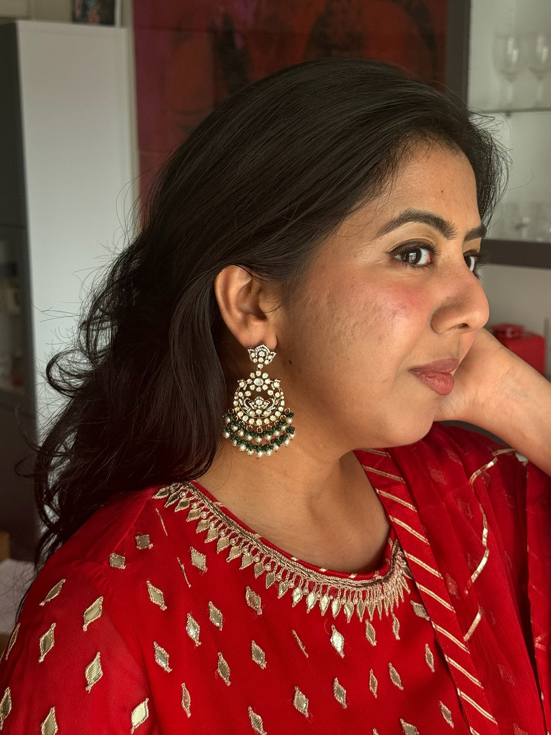 925 Silver Victorian Pearl Earrings