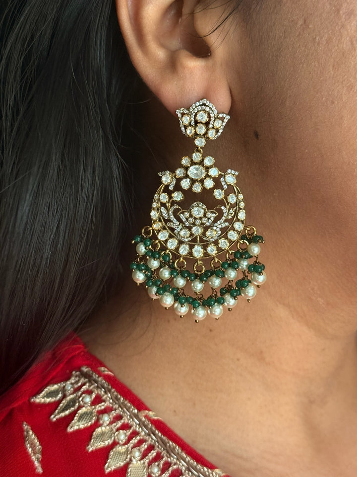 925 Silver Victorian Pearl Earrings