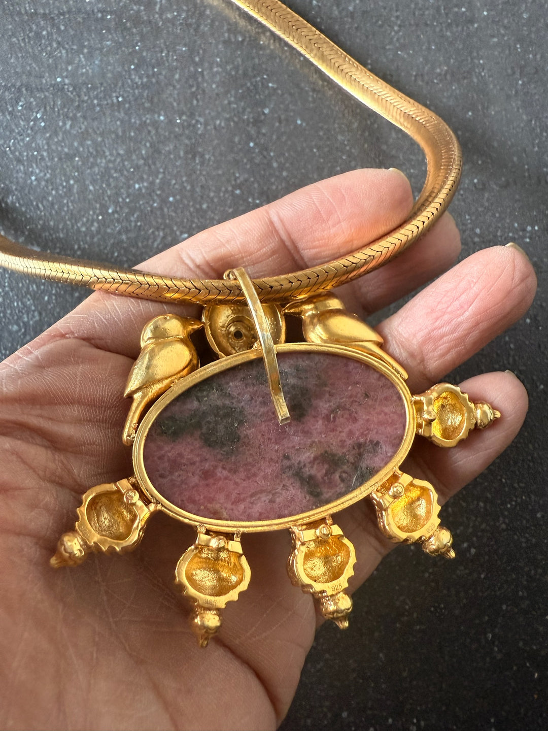 Bold Ruby 925 Silver Pendant Necklace | SHIVKA