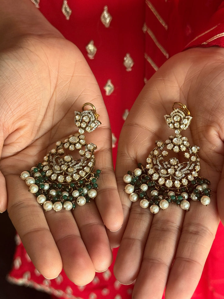 925 Silver Victorian Pearl Earrings