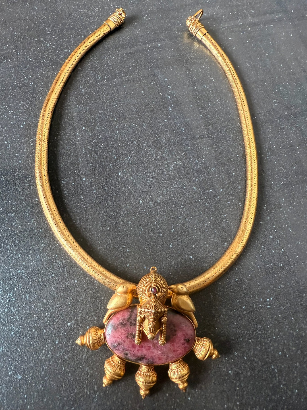 Bold Ruby 925 Silver Pendant Necklace | SHIVKA