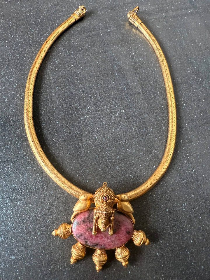 Bold Ruby 925 Silver Pendant Necklace | SHIVKA