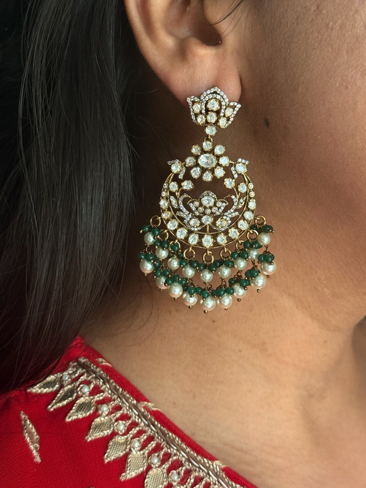 925 Silver Victorian Pearl Earrings