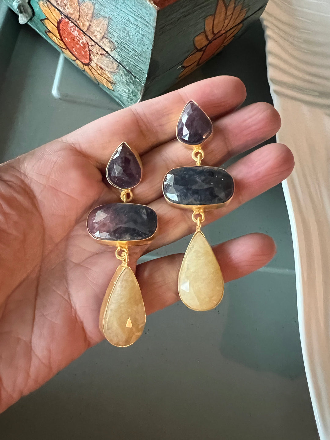 Multi Sapphire Earrings - Premium Quality, Exquisite Craftsmanship