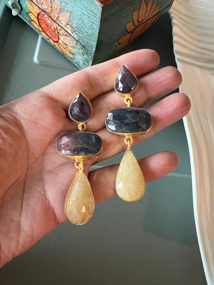 Multi Sapphire Earrings - Premium Quality, Exquisite Craftsmanship