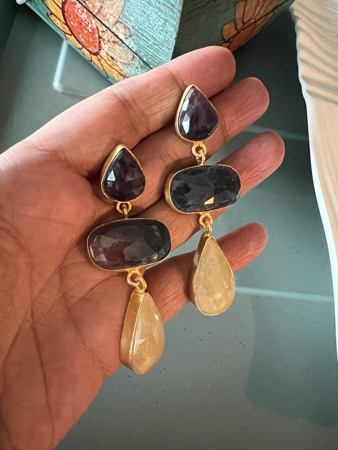 Multi Sapphire Earrings - Premium Quality, Exquisite Craftsmanship