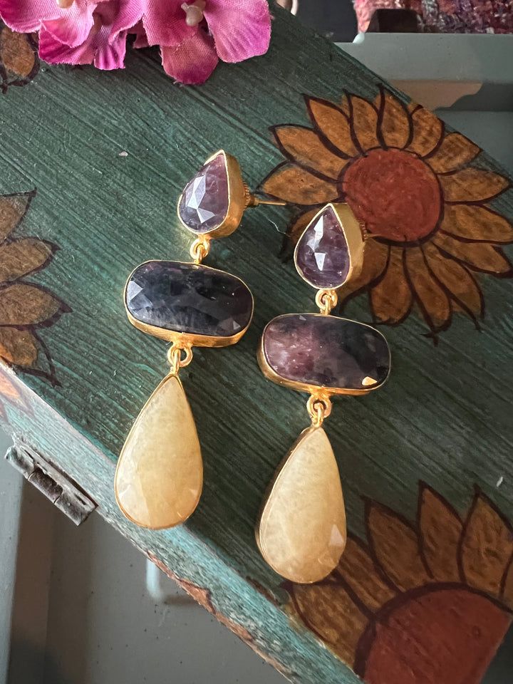 Multi Sapphire Earrings - Premium Quality, Exquisite Craftsmanship