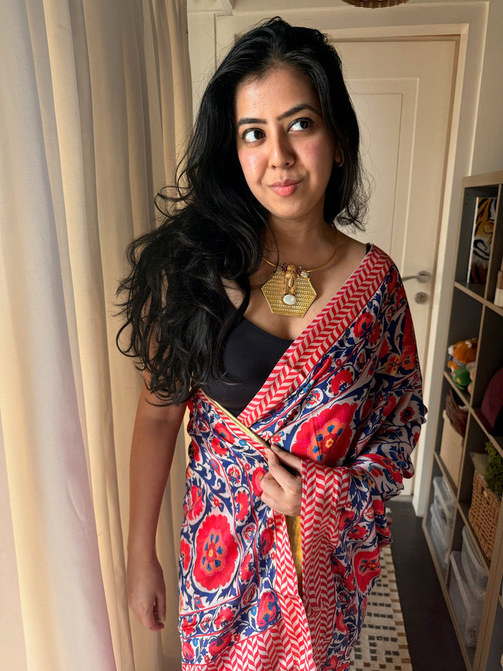 Twin Peacock MOP 925 Silver Necklace | SHIVKA