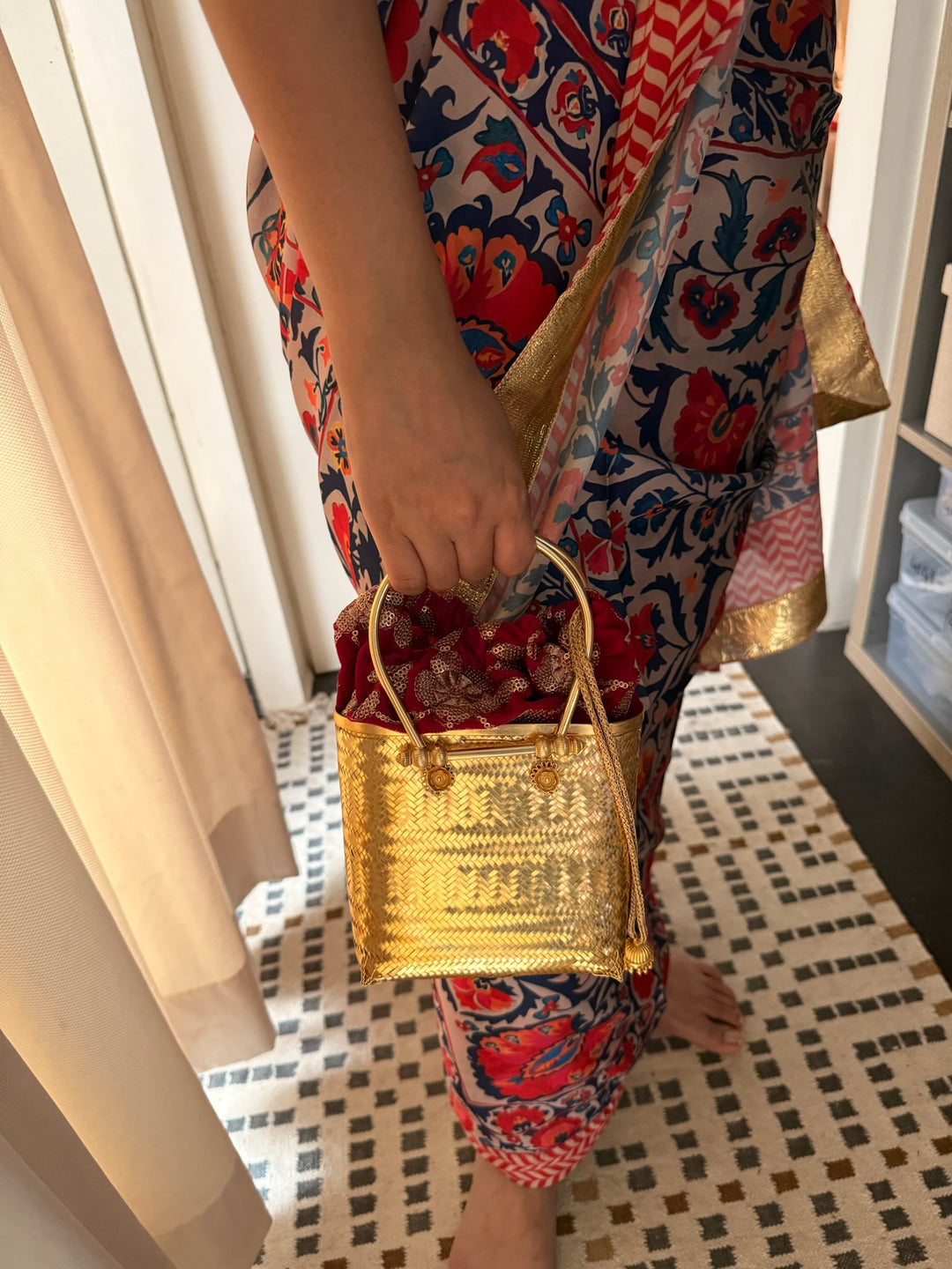 One of a Kind 925 Silver Purse Bag | SHIVKA