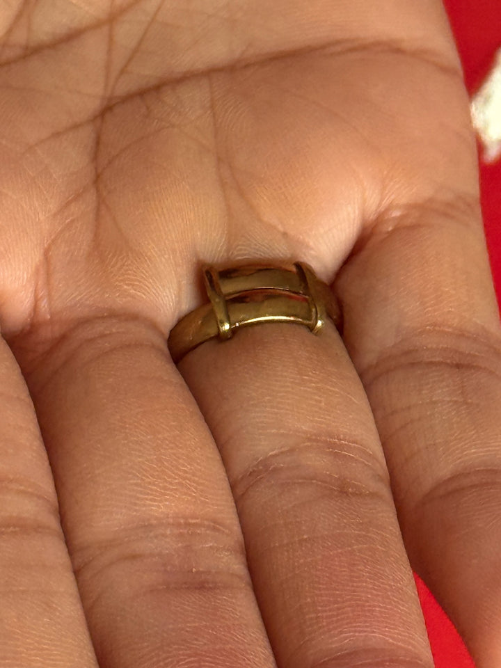 925 Silver Polki Kundan Ring | SHIVKA Victorian Adjustable Ring