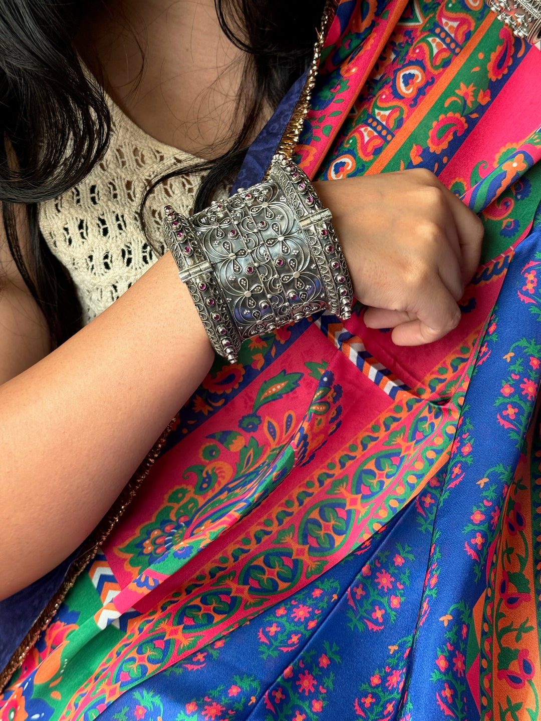 925 Silver Kada | SHIVKA Statement Jewelry