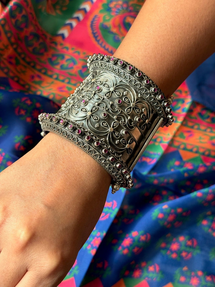 925 Silver Kada | SHIVKA Statement Jewelry
