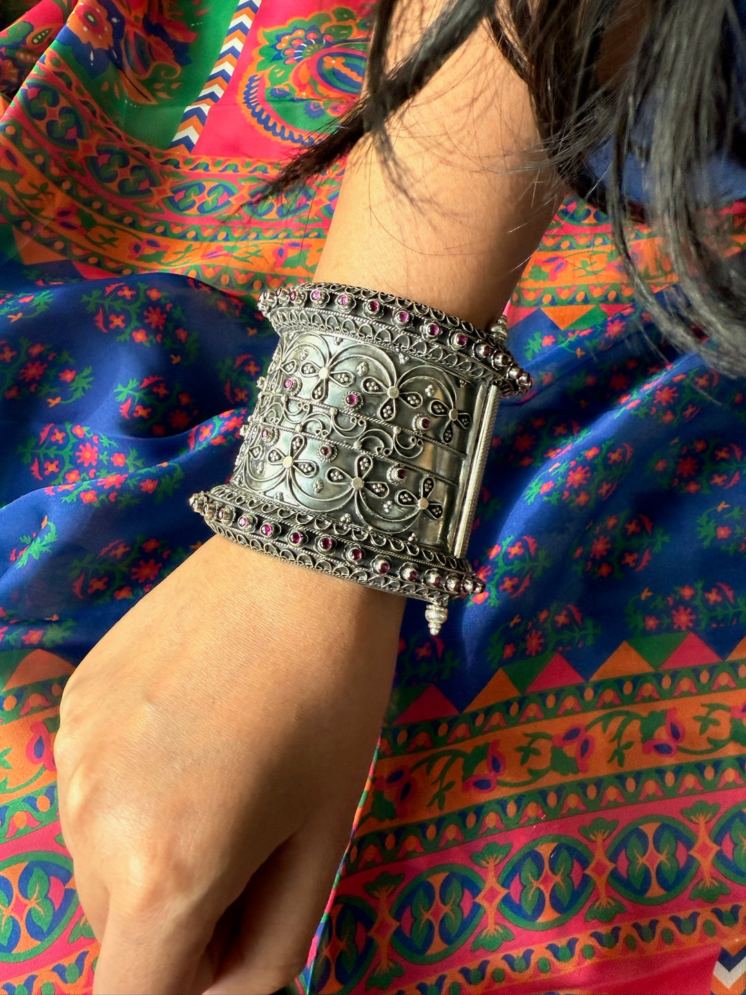 925 Silver Kada | SHIVKA Statement Jewelry