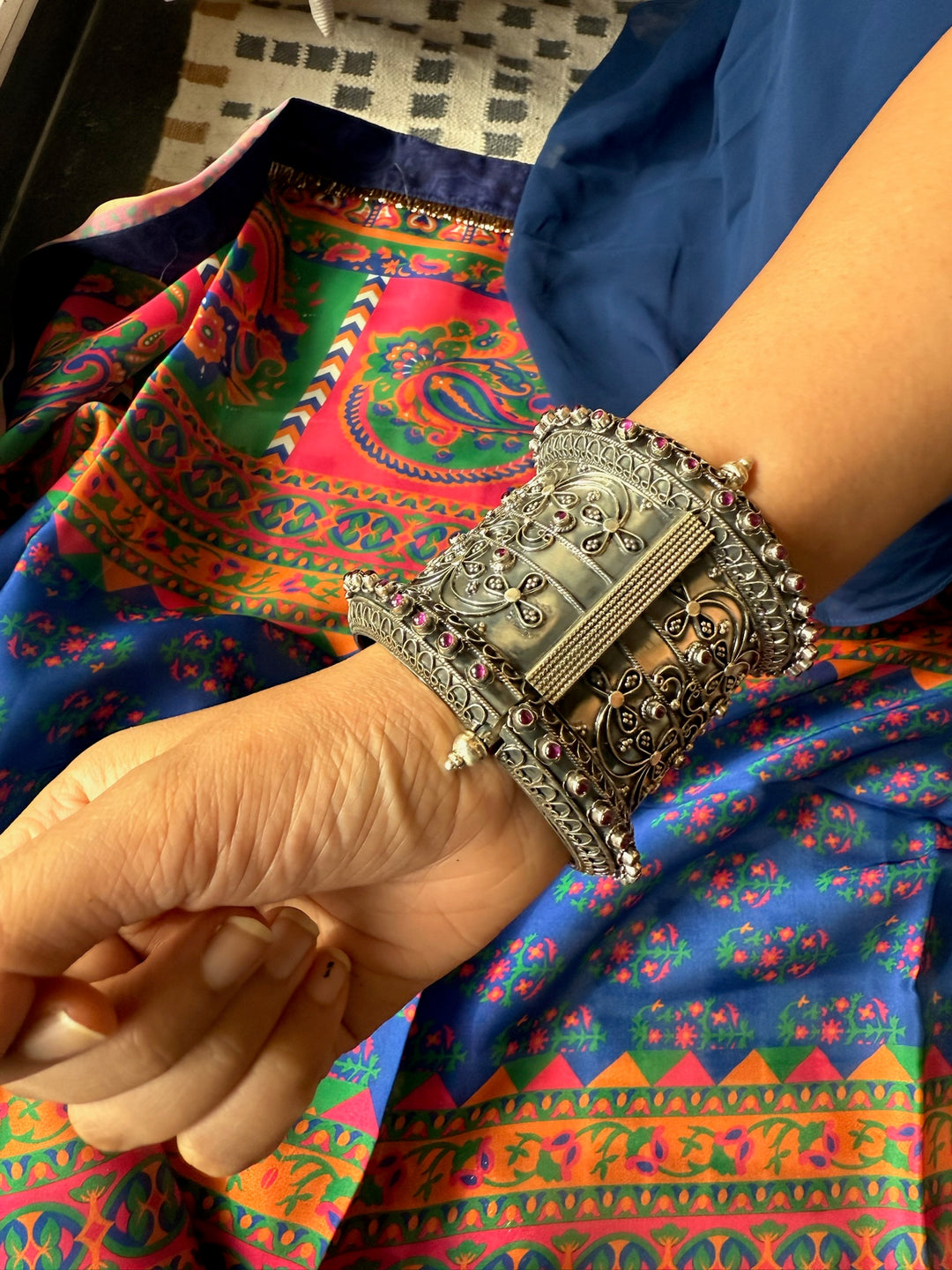 925 Silver Kada | SHIVKA Statement Jewelry