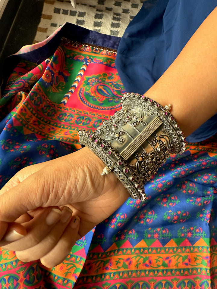 925 Silver Kada | SHIVKA Statement Jewelry