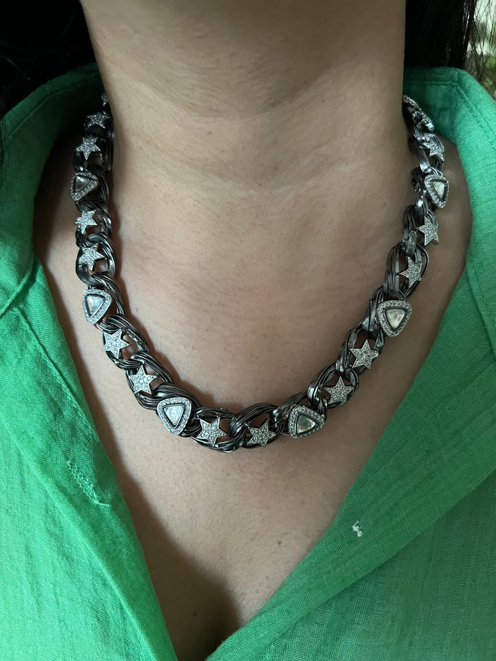 Designer Embellished Necklace Set with Bracelet - Unmatched Quality and Style