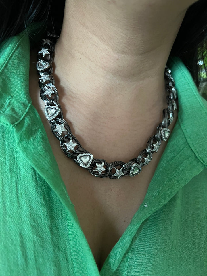 Designer Embellished Necklace Set with Bracelet - Unmatched Quality and Style