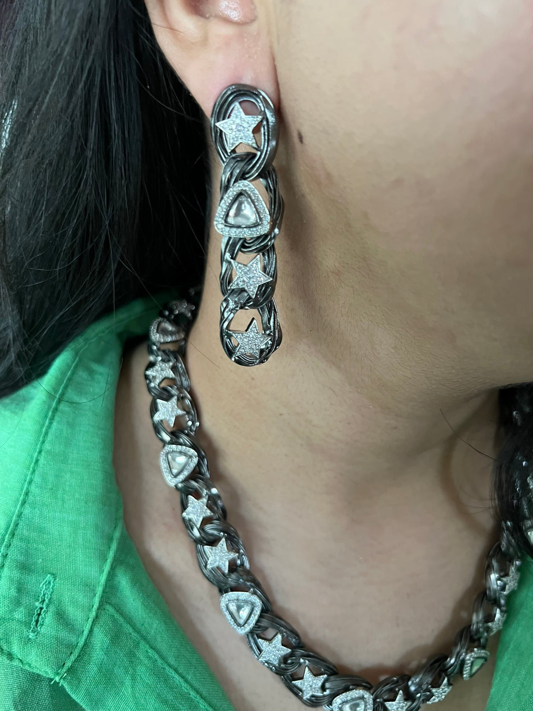 Designer Embellished Necklace Set with Bracelet - Unmatched Quality and Style