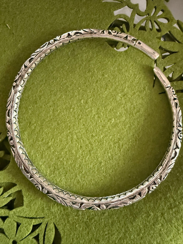 Tribal 925 Silver Hasli Necklace | SHIVKA Boho Jewelry