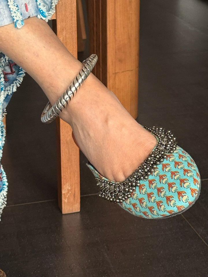 Tribal 925 Silver Anklet Set | SHIVKA Antique Jewelry