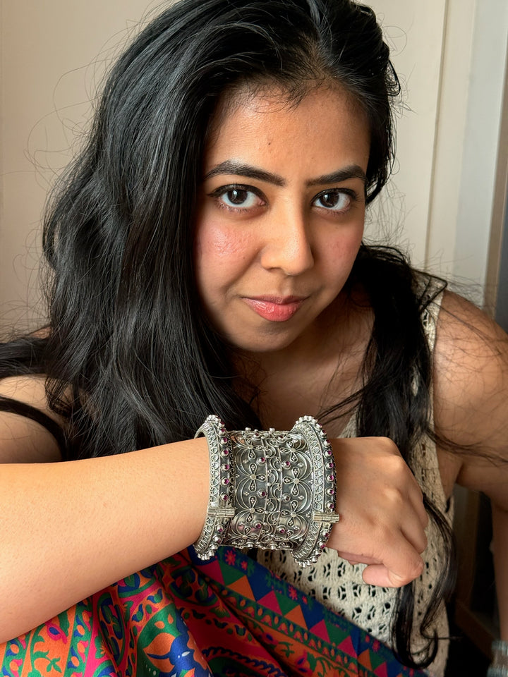 925 Silver Kada | SHIVKA Statement Jewelry