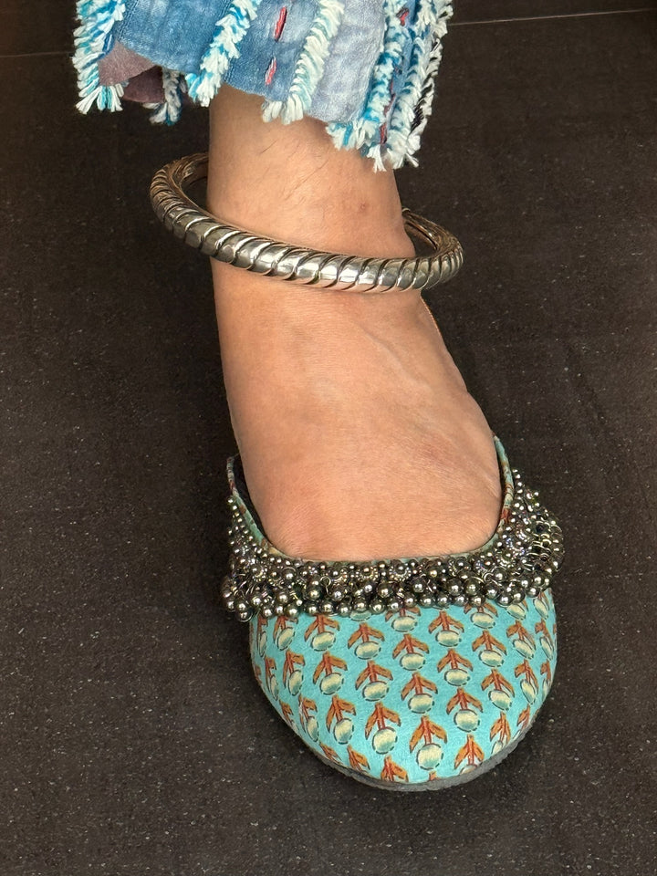 Tribal 925 Silver Anklet Set | SHIVKA Antique Jewelry