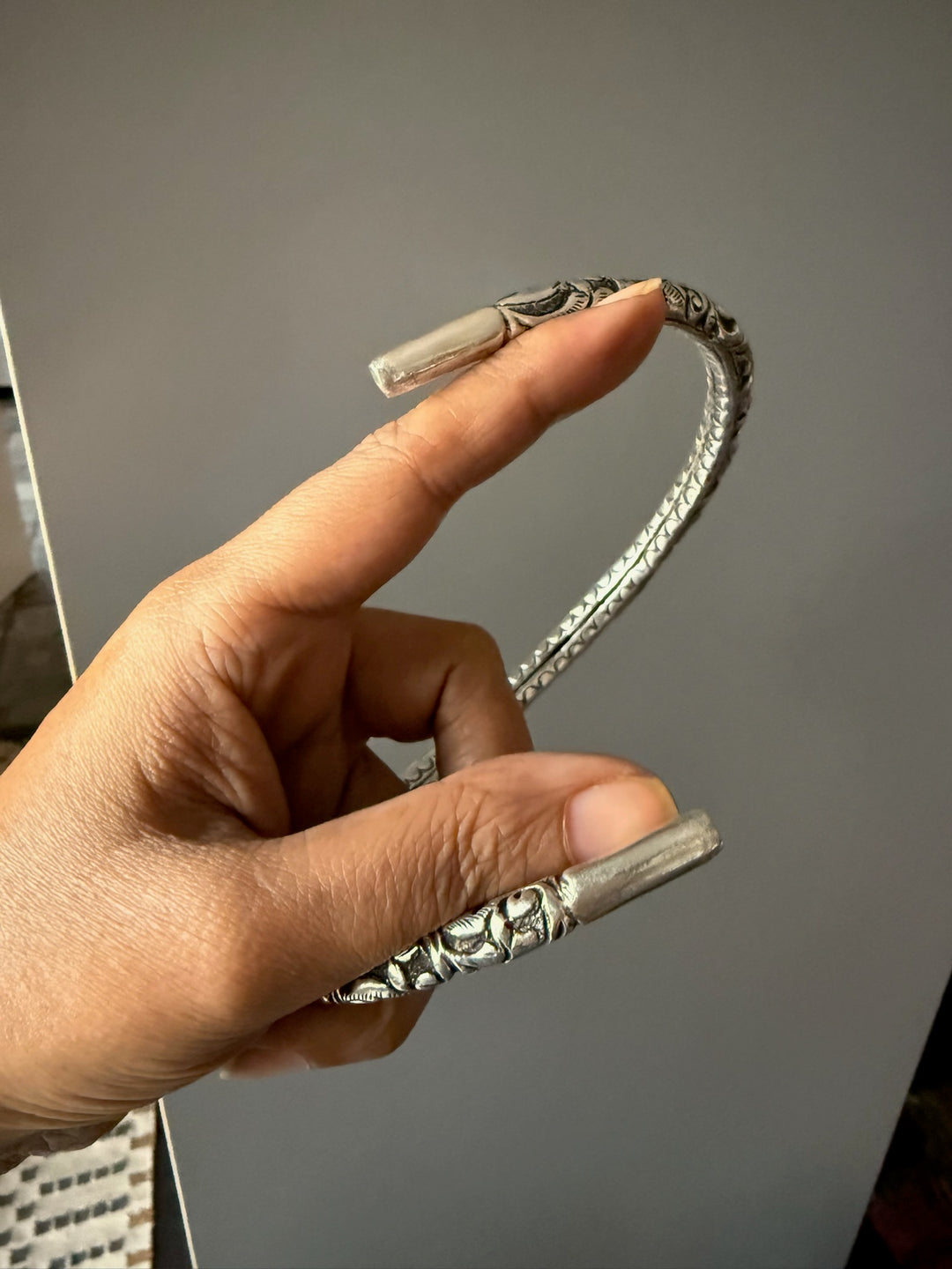 Tribal 925 Silver Hasli Necklace | SHIVKA Boho Jewelry