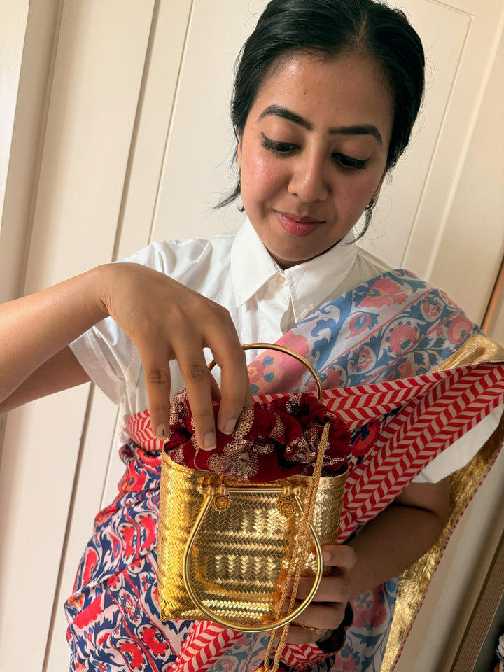 One of a Kind 925 Silver Purse Bag | SHIVKA