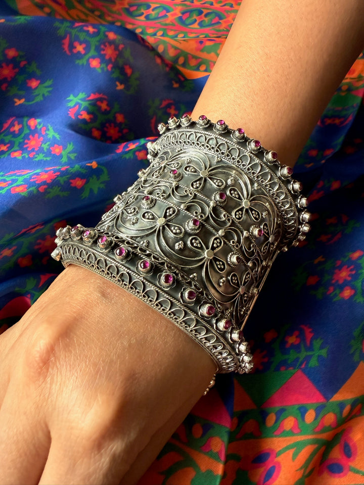 925 Silver Kada | SHIVKA Statement Jewelry
