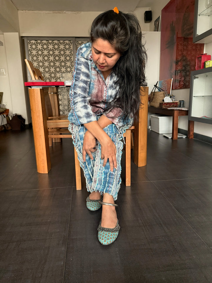 Tribal 925 Silver Anklet Set | SHIVKA Antique Jewelry