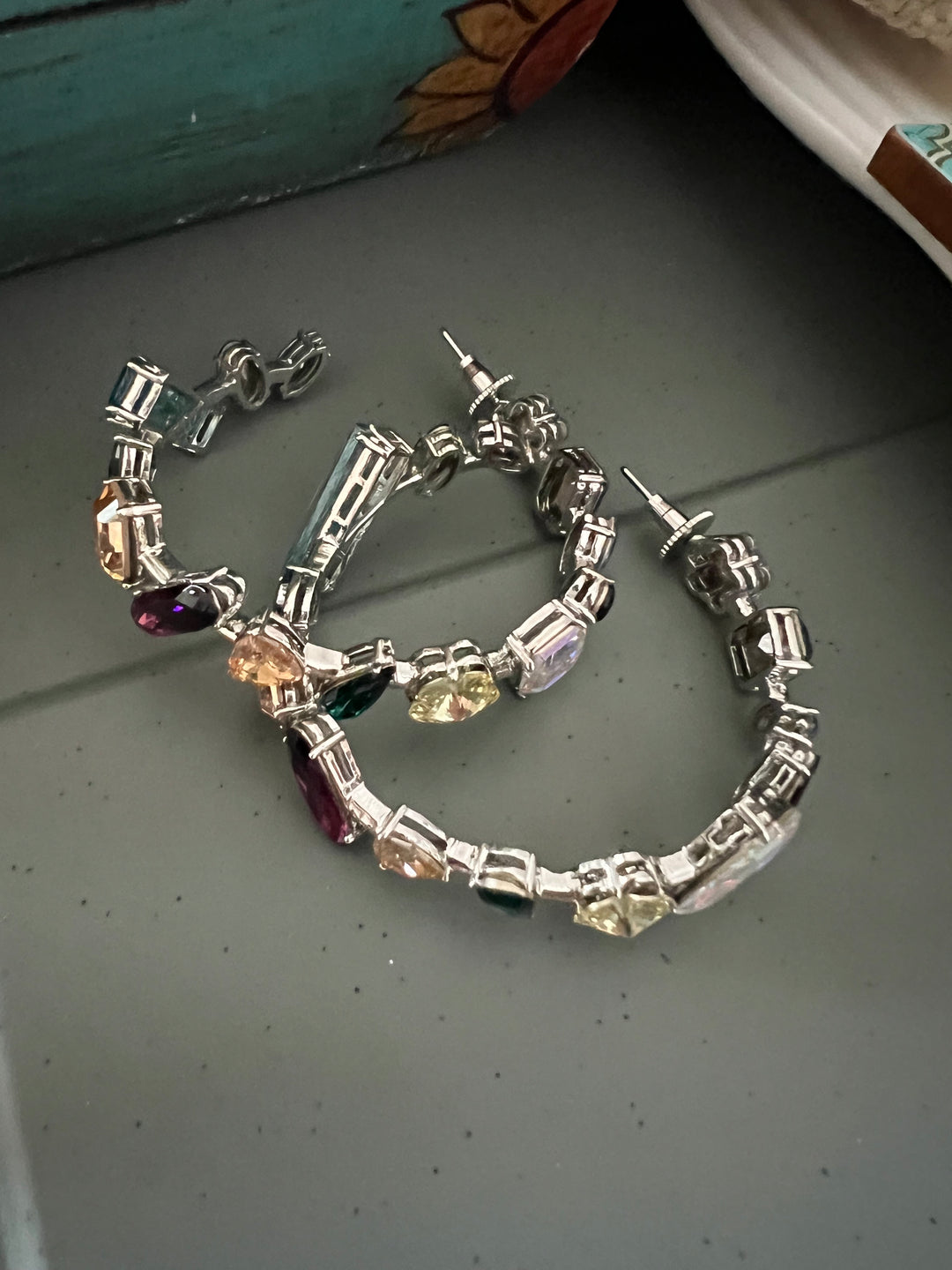 Elegance Defined: Handmade Austrian Crystal Statement Hoop Earrings