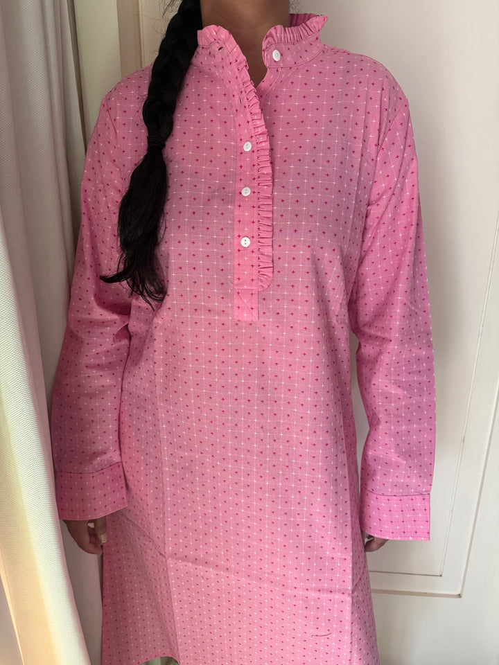 Indian Print Cotton Nightwear/ Handcrafted Nightwear / Loungewear
