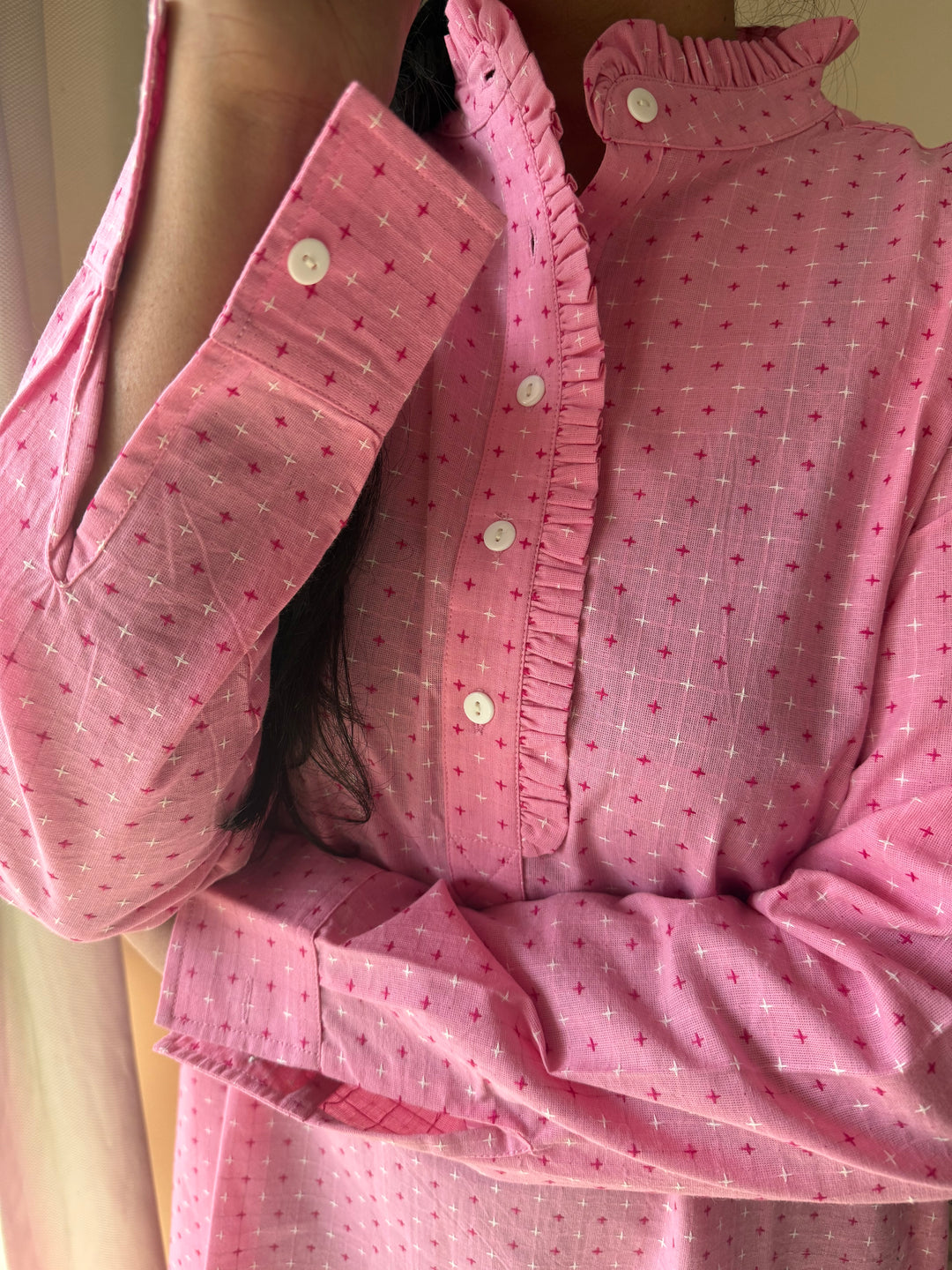Indian Print Cotton Nightwear/ Handcrafted Nightwear / Loungewear
