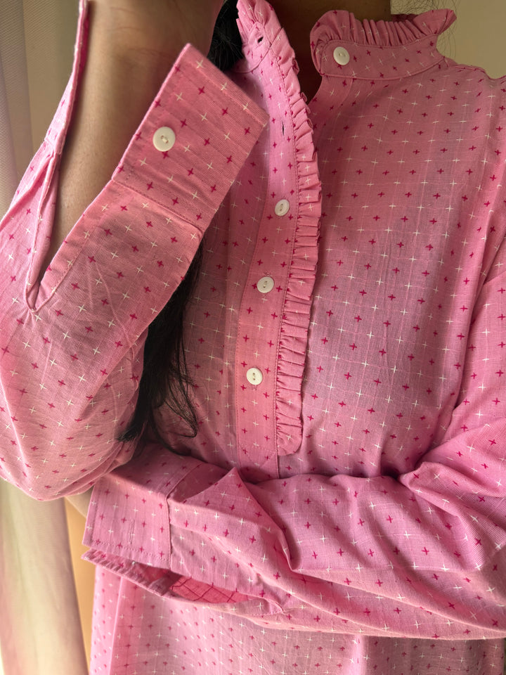 Indian Print Cotton Nightwear/ Handcrafted Nightwear / Loungewear