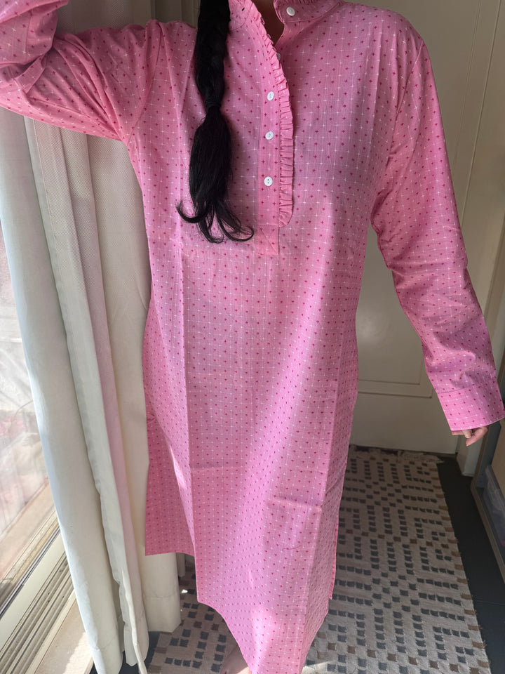 Indian Print Cotton Nightwear/ Handcrafted Nightwear / Loungewear