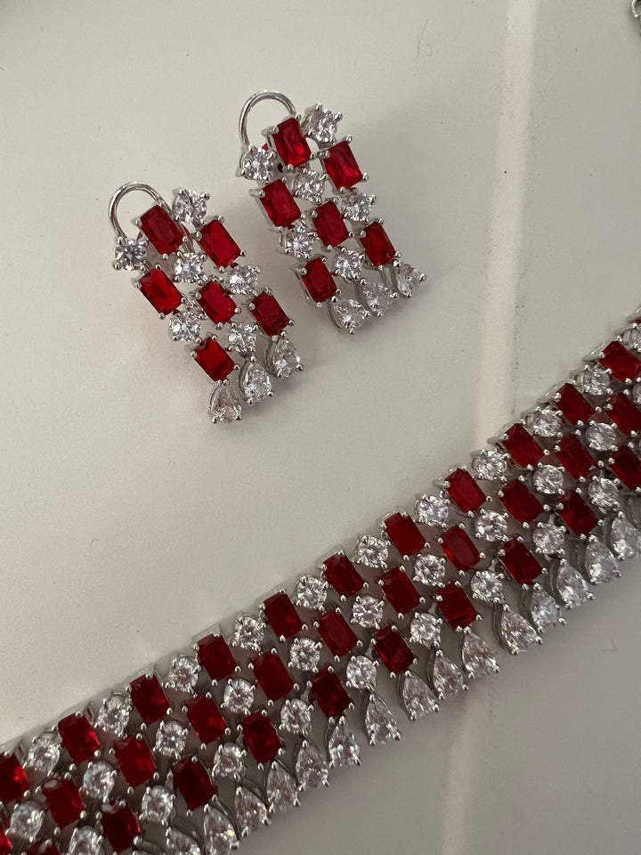 Elegant Designer Choker Necklace Set | SHIVKA | Brass, Copper & Silver | Perfect for Destination Weddings