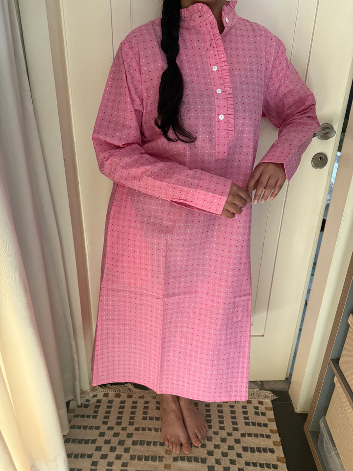 Indian Print Cotton Nightwear/ Handcrafted Nightwear / Loungewear
