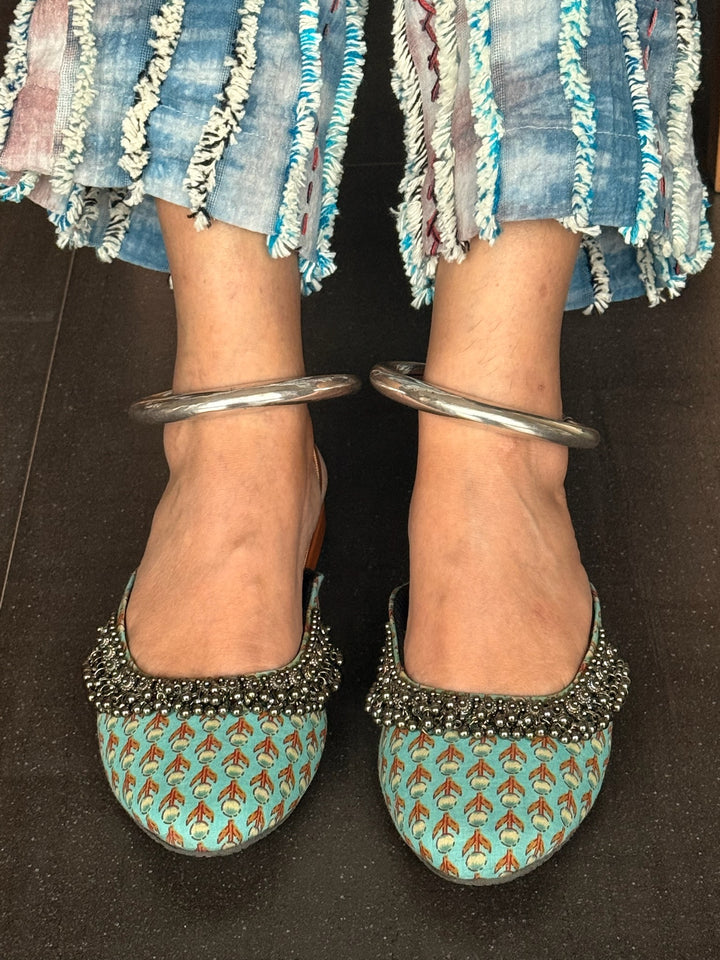 Tribal 925 Silver Anklet Set | SHIVKA Antique Jewelry